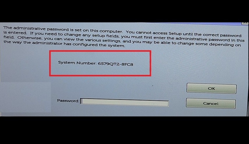 Dell System Disable Bios password generator